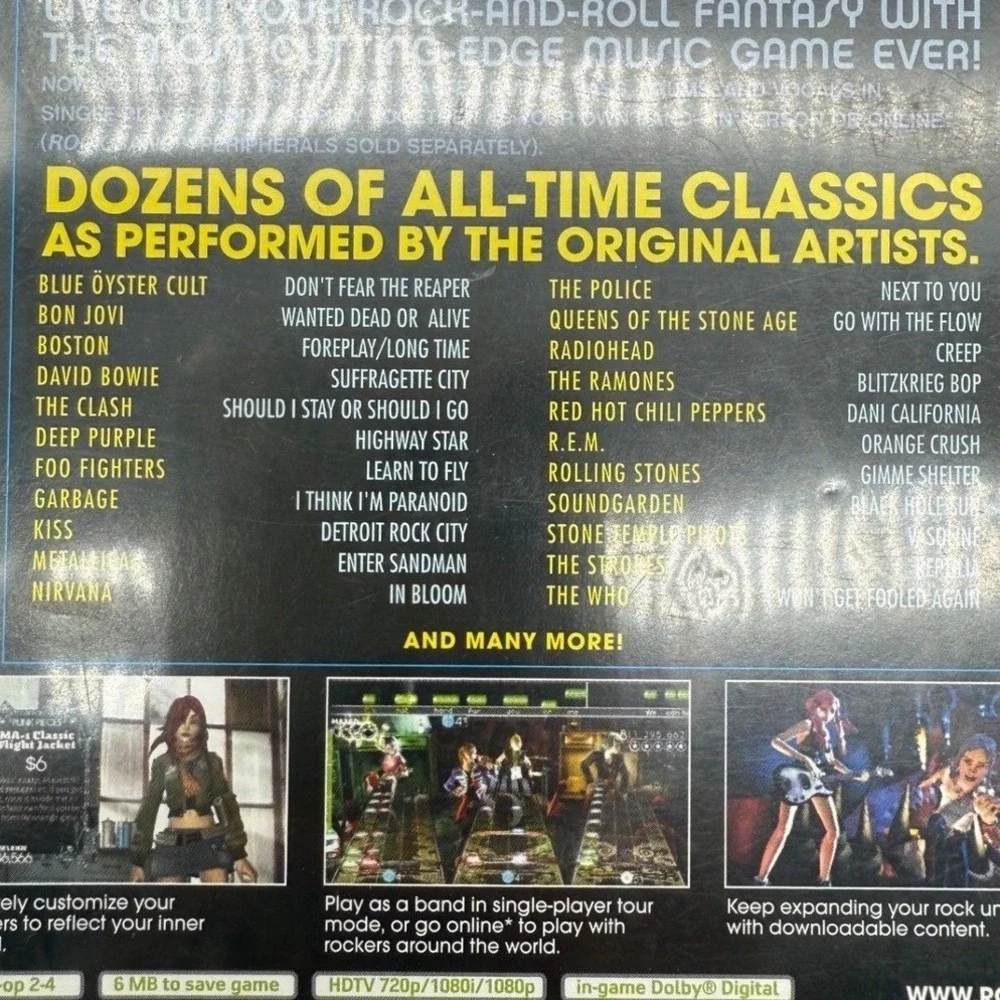 Rock Band‎ Xbox 360 Video Game